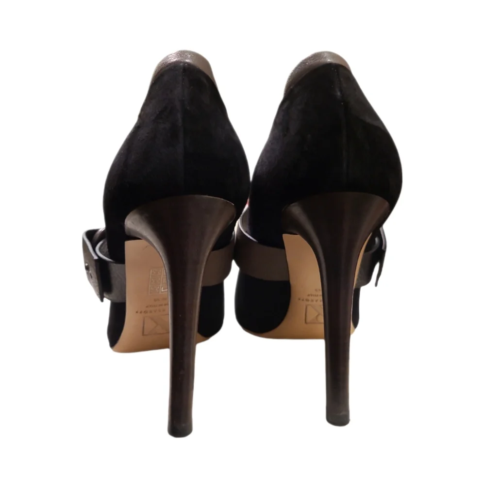 REED KRAKOFF | Winter‎ Black Suede Stilettos in Size EU 38.5